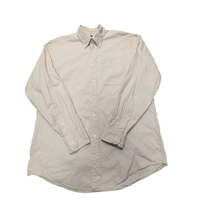 Shirt L.L. Bean beige creme uni Gr. S #134e