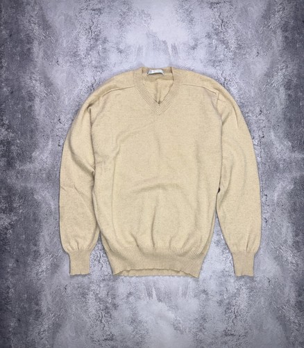 Brunello Cucinelli Sweater IT 50 US S 100% Cashmere V-Neck Luxury Classic Italy