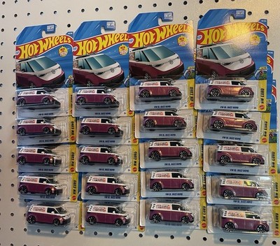 New 2026 Hot Wheels Volkswagen VW ID. Buzz Bomb Pink HW Euro Lot of 20