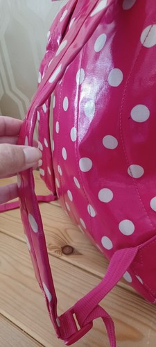 Cath Kidston Red & White Polkadot Backpack Used - Picture 11 of 14