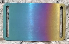GRIP6 BELT BUCKLE - TITANIUM in RAINBOW - for WOMEN and MEN