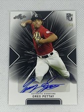 2021 LEAF PERFECT GAME AUTO GREG PETTAY BLACK PAPER  1/50