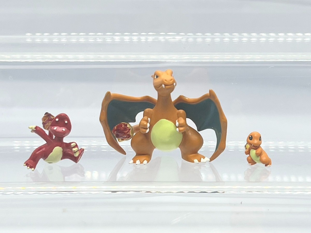 Pokemon Rittai Zukan 1/40 Charizard Charmeleon Charmander Tomy