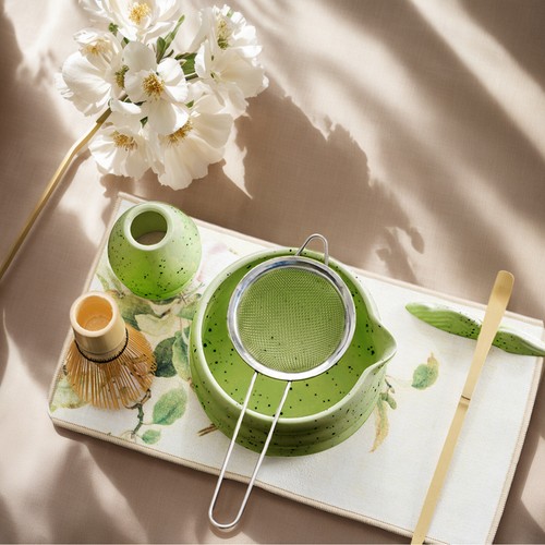 7Pcs Japanese Matcha Tea Set Matcha Kit with Matcha Bowl Matcha Whisk Strainer - Picture 13 of 19