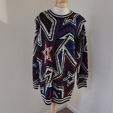 Farm Rio Size M Mystic Trip long sleeve Sweater Dress