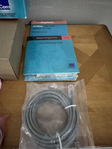 3com megahertz 10mbps lan 56k modems/box, Cds, Disk And Cords. - 第 4/9 張圖片