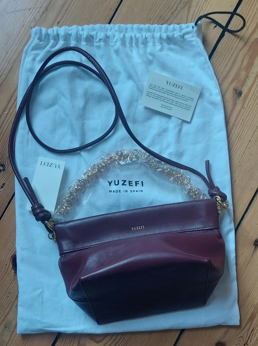 YUZEFI Giant Coin Purse Bag Handbag Crossbody in red BNWT
