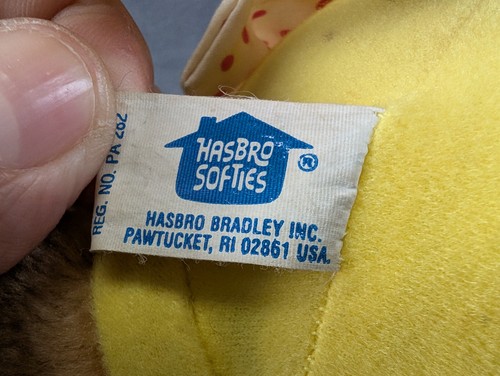 Hasbro Softies Muppet Babies Fozzie Bear Plush Vintage 1985 Fozzy Muppet Babies - Picture 3 of 10
