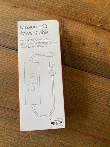 Mission Usb Power Cable For Amazon Fire Tv Eliminates The Need For Ac Adapter