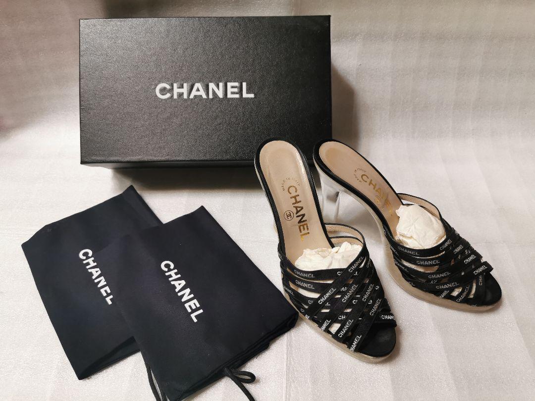CHANEL Sandals Clear Heel EU 37 Used From Japan | eBay CHANEL Sandals Clear Heel EU 37 Used From Japan | eBay