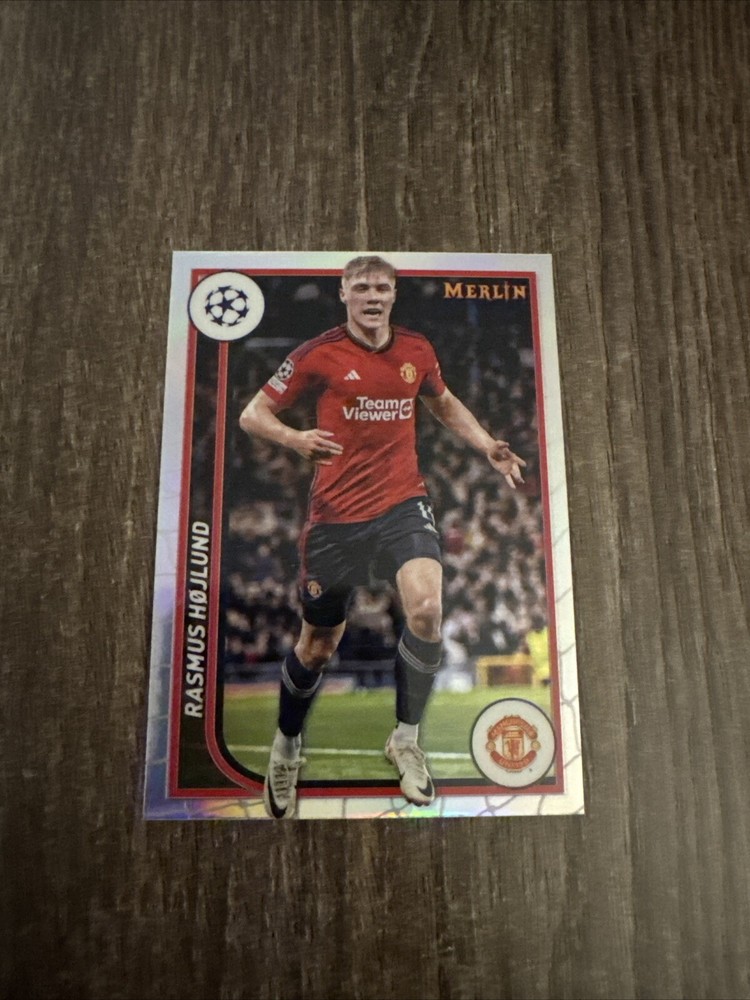 Rasmus Hojlund 2023-24 Topps Merlin UEFA Refractor #81