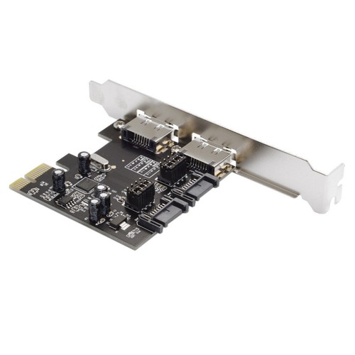 PCI-E auf 4 Ports SATA 3.0 ESATA PCIE SATA3 6Gbps Erweiterungskarte PCI-E Adapter - Bild 7 von 12