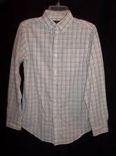 CLASS CLUB Long Sleeve PLAID COTTON Men's Shirt Size 16