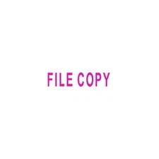 FILE COPY Self-Inking Stamp -Pink