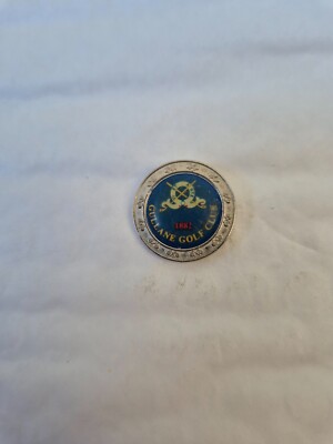 VINTAGE Klassischer Gullane Golfclub GC Course Golfballmarker