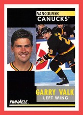 Garry Valk #291 1991-92 Pinnacle Vancouver Canucks