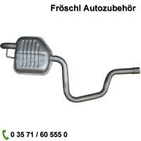 FüR Ford Mondeo 2.0 Dci Endtopf Abgasanlage Auspuff Rohr Hinten A*