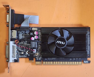 MSI NVIDIA GeForce GT 610 2GB PCI-E Graphics Card GPU