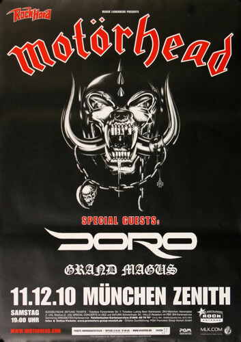 MotöRhead - Lemmy & Doro , MüNchen 2010 | Konzertplakat | Poster-image