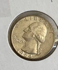 1964 D  Washington Quarter 90% Silver 25c United States US Coin 7a READ