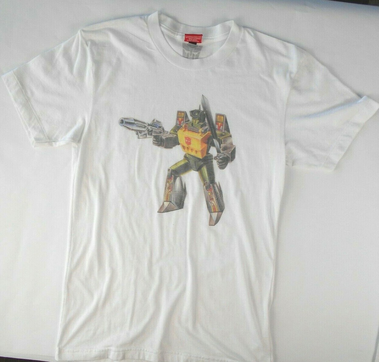 Authentic Transformers 2015 Men's Small White T-S… - image 1