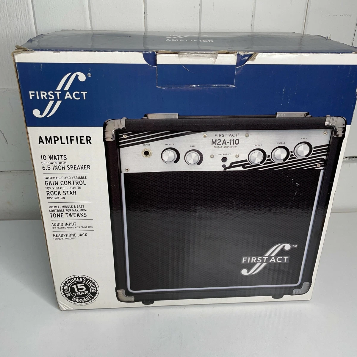 New First Act M2A-110 Portable Electric Guitar Amplifier 10W - 15 Year Warranty
