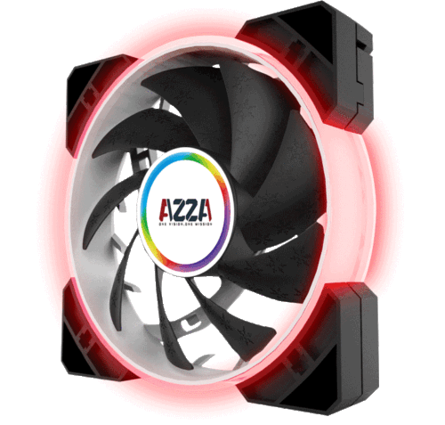Paquete de 3: Estuche para PC RGB LED para juegos AZZA Hurricane: controlador, ventilador de 120 mm, control remoto - Imagen 3 de 12