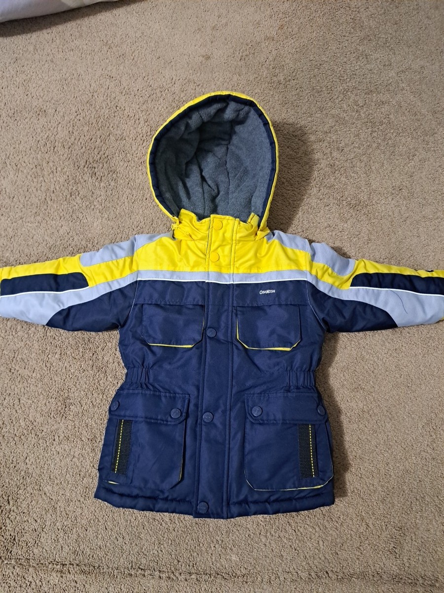Oshkosh Bigosh Jacket Boys Blue Size 4 Zip Up Coat Kids Dk 95 Pro