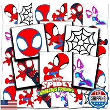Spidey and His Amazing Friends Tattoos Party Favors Bundle ~ 70+ Perforated I