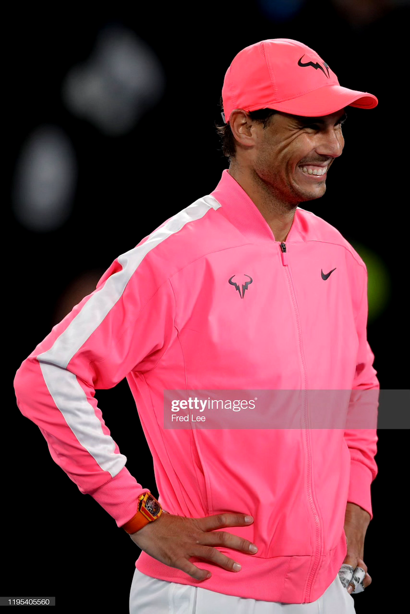 Nike AEROREACT ナダルモデル　ピンク ゲームシャツ Nike Rafa Nadal 2020 Australian Open Tennis Jacket N98 Cage Vapor