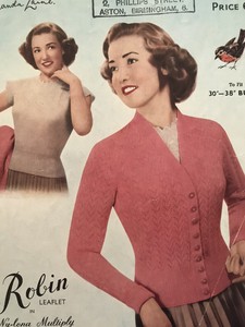 twin set cardigan sweaters 1950s