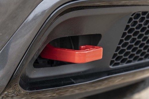Heavy-Duty Forged Steel Tow Hooks for Jeep Grand Cherokee 15-22 - Red Finish - Picture 10 of 11