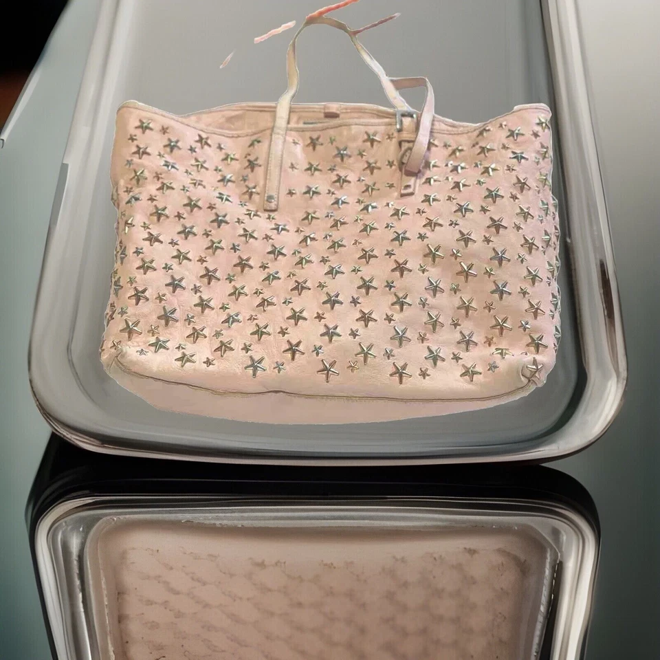 AMBOS TOTE Y BILLETERA Jimmy Choo Star Bolso de Mano y Cartera con Tachuelas para Hombres, Mujeres; Foto 4 de 4