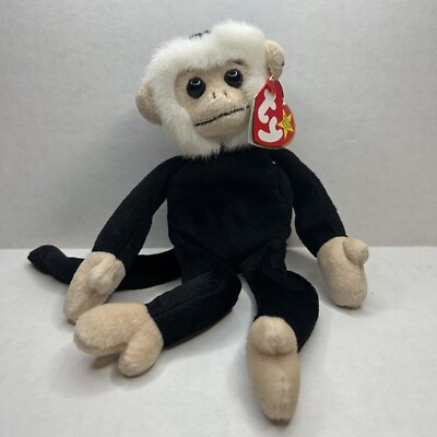 VTG Ty Beanie Baby Mooch The Spider Monkey 1998 Brand New Sealed