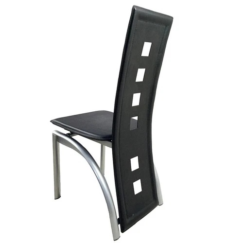 4 piezas Respaldo Largo Cuadrado Hueco Decoración Cojín Galvanizado Silla Pata - Imagen 6 de 11