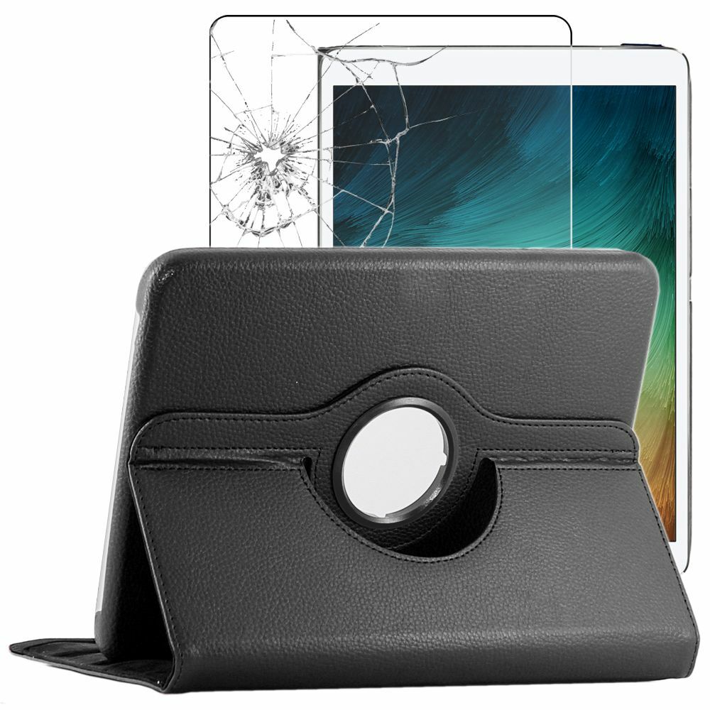 Housse Huawei MatePad 5G rotative noire idéale pour regarder des séries et travailler confortablement