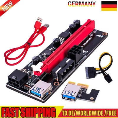 PCI Express Riser Card USB 3.0 Cable PCI-E 1X to 16X Adapter for GPU Mining