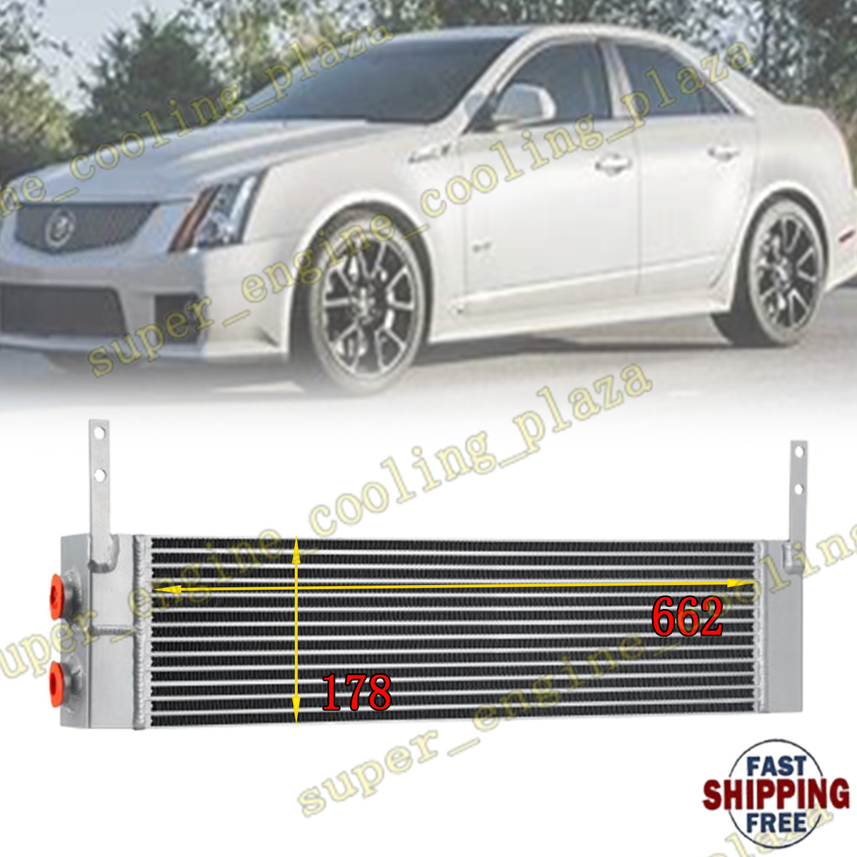 Supercharged Heat Exchanger Intercooler For CTS-V LS9 LSA V Sedan