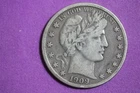 Estate Find 1909 S- Barber Half Dollar!! #K9338
