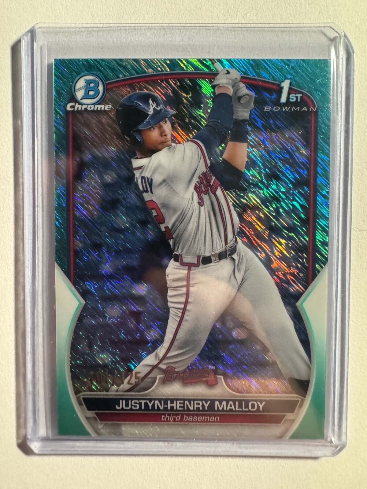 K238,486-2023 Bowman Chrome Prospect Aqua Shimmer #BCP51 Justyn-Henry Malloy/125