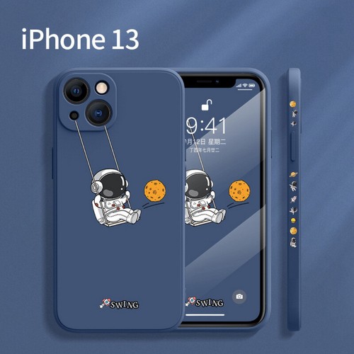 For iPhone 14 13 12 11 Pro Max XR XS 8 Astronaut Soft Case Lens Protection Cover - Photo 11 sur 18
