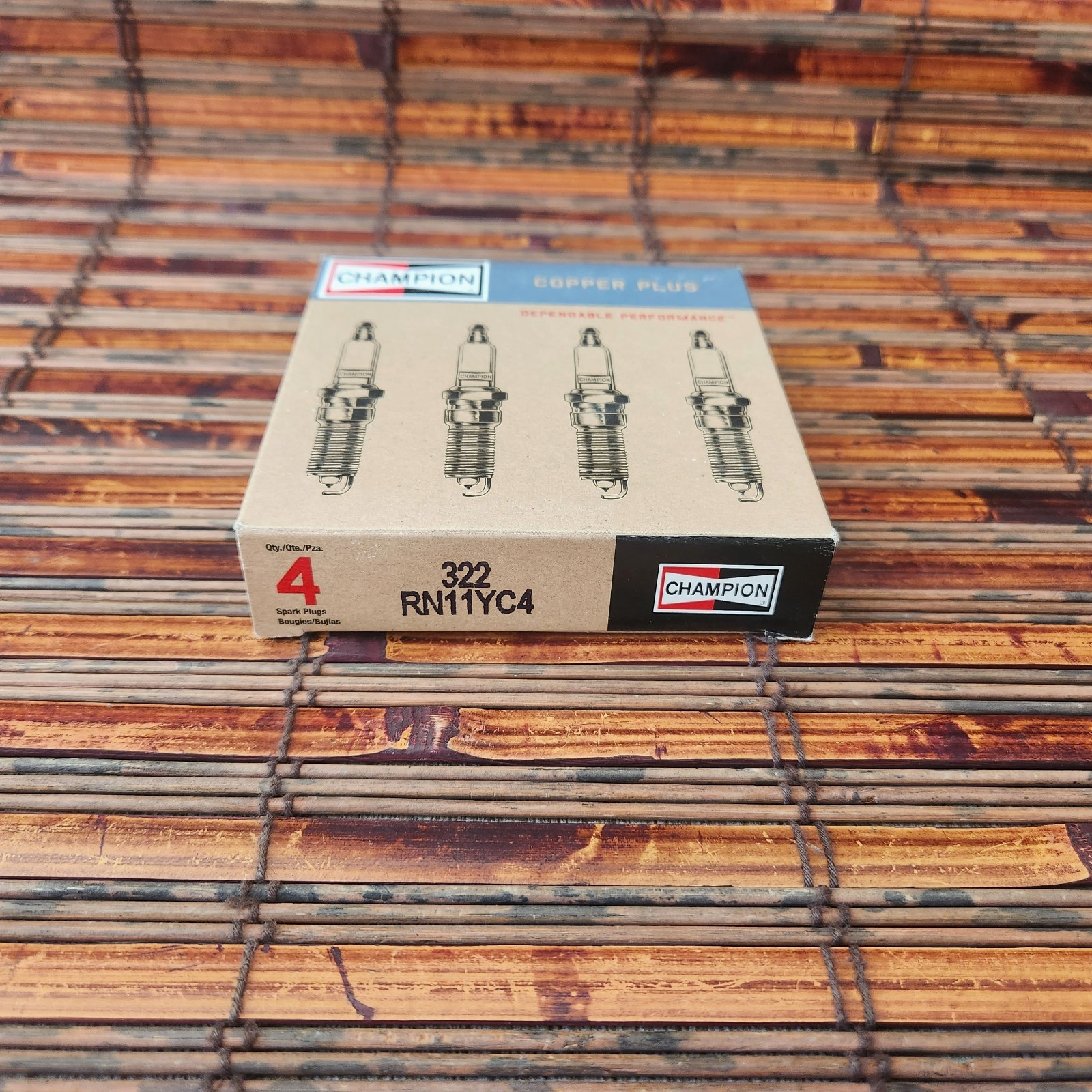 Champion 322 Copper Plus Spark Plug RN11YC4  Pack of 4