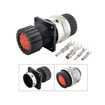 15 Pin ITT Cannon Aviation Circular Male Female Waterproof Connector Plug Kit