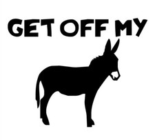 2x "GET OFF MY ASS " Vinyl Decal Sticker Car Back Window Bumper Funny