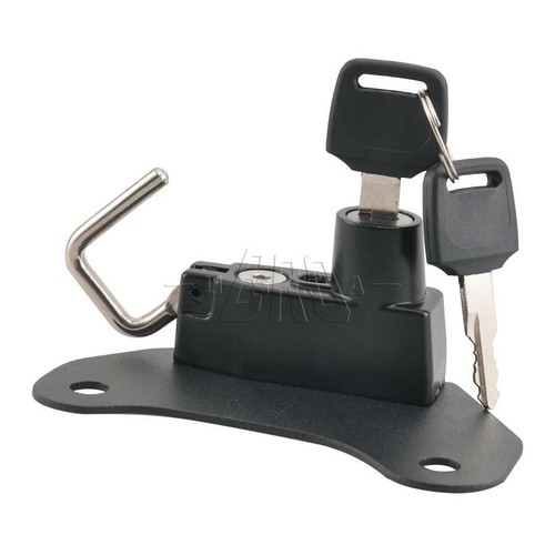 Motorcycle Black Safety Helmet Lock 