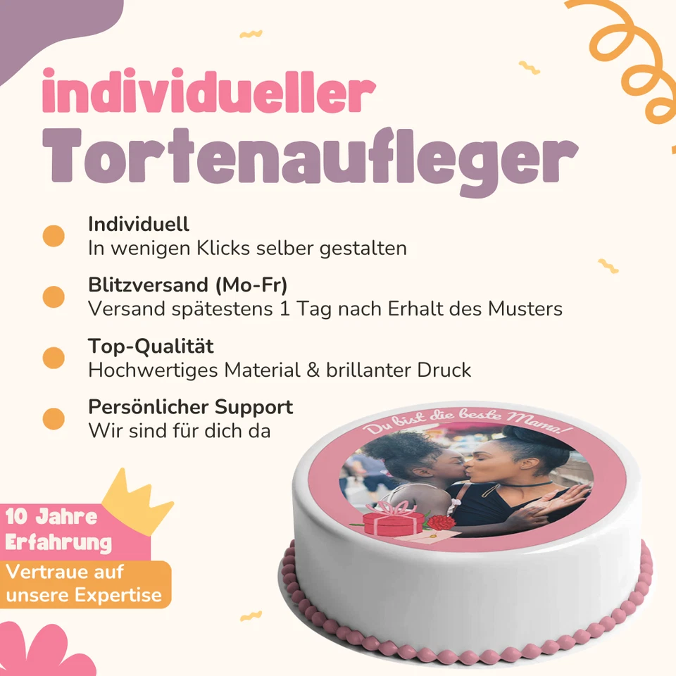 Tortenaufleger Tortenbild Fototorte Einschulung rechteckig A4 selber gestalten! - Bild 2 von 4