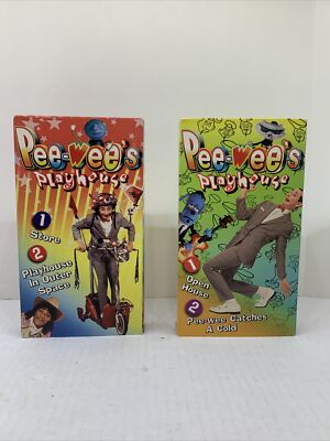 Pee-Wees Playhouse: Vol. 1+3 (VHS 1996, 1987 Program) tested, works. Kids Show