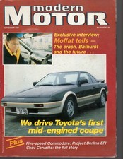MODERN MOTOR, September 1984,Corvette Evolution, Toyota MR2 etc