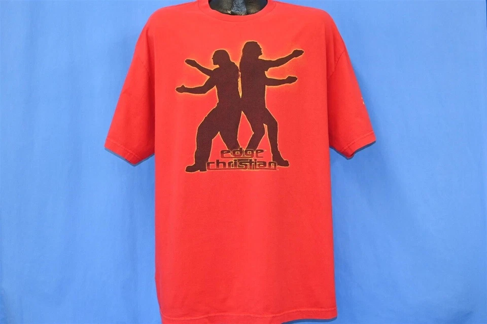 Camiseta vintage años 90 WWF EDGE CHRISTIAN TAG TEAM E&C ROJA 2 CARAS LUCHA LIBRE XL Foto 2 de 4