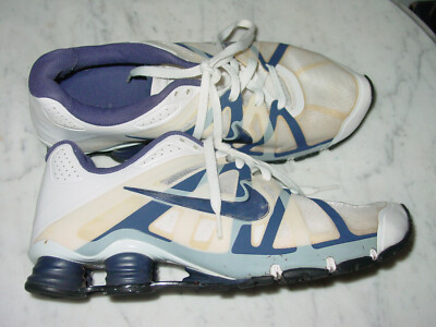 2012 Nike Shox Roadster+ White/Black/Loyal Blue Running 